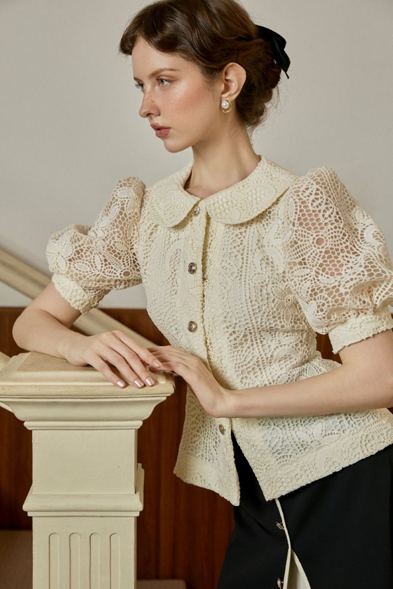 Chân Váy Xẻ Tà Phối Linen - Image 5