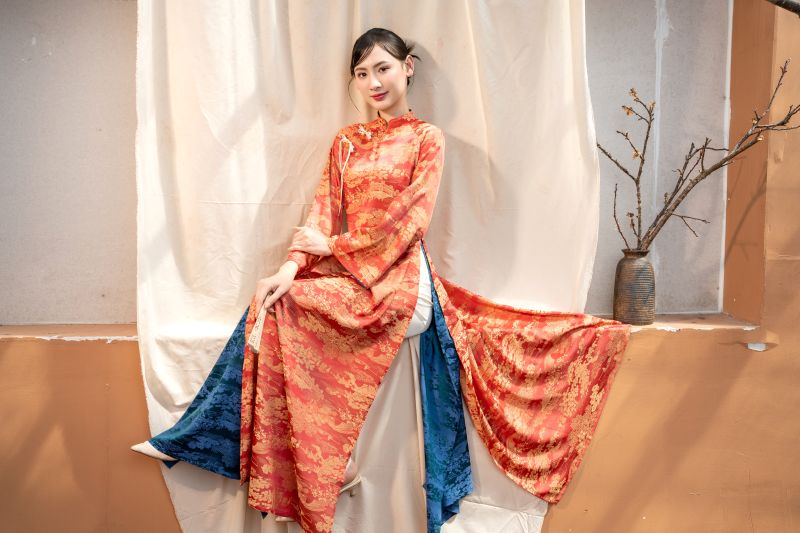 Áo dài tết mệnh Thổ